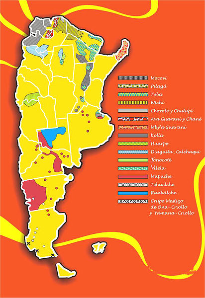 Plan de la distribution Mapuches