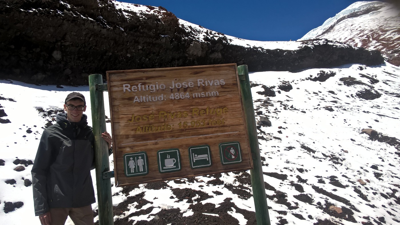 panneau du refuge José Rivas