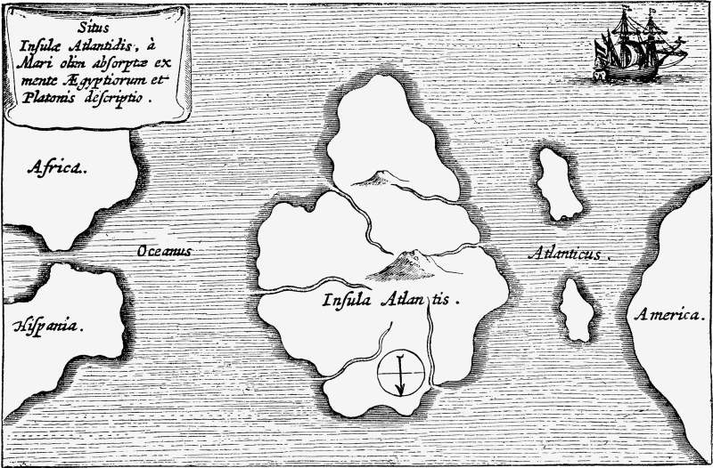 Carte de l'Atlantide - Visiter les Açores