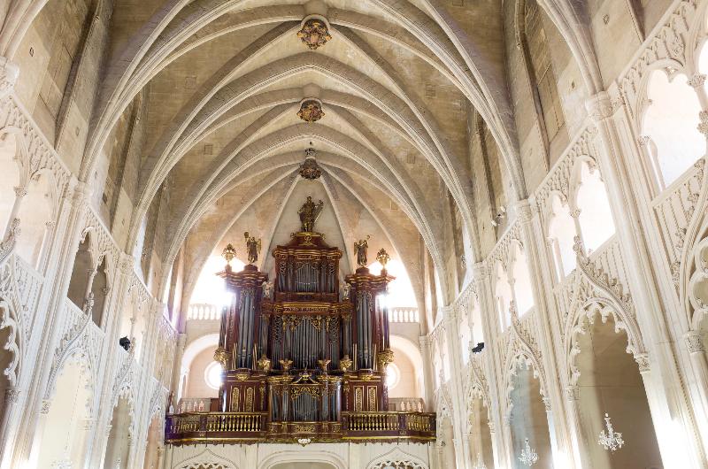 L'orgue de l'église Santa Maria de Mahon, à Minorque, en Espagne