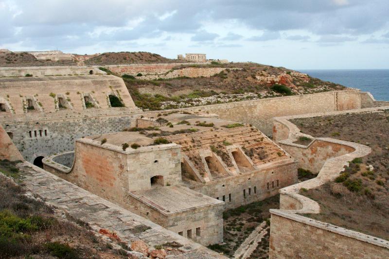 La forteresse de la Mola à Mahon, à Minorque, en Espagne